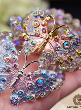 KirksFolly蝴蝶弹力手镯吊坠