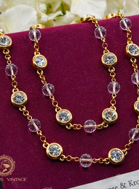 JBK奥地利水晶切面玻璃珠项链