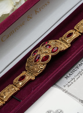 VintageJBK红色浮雕手链