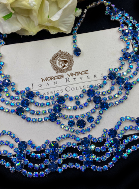 波浪北极光奥地利水晶项链手链