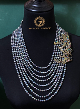 HEIDIDAUS珍珠天堂鸟耳钉项链