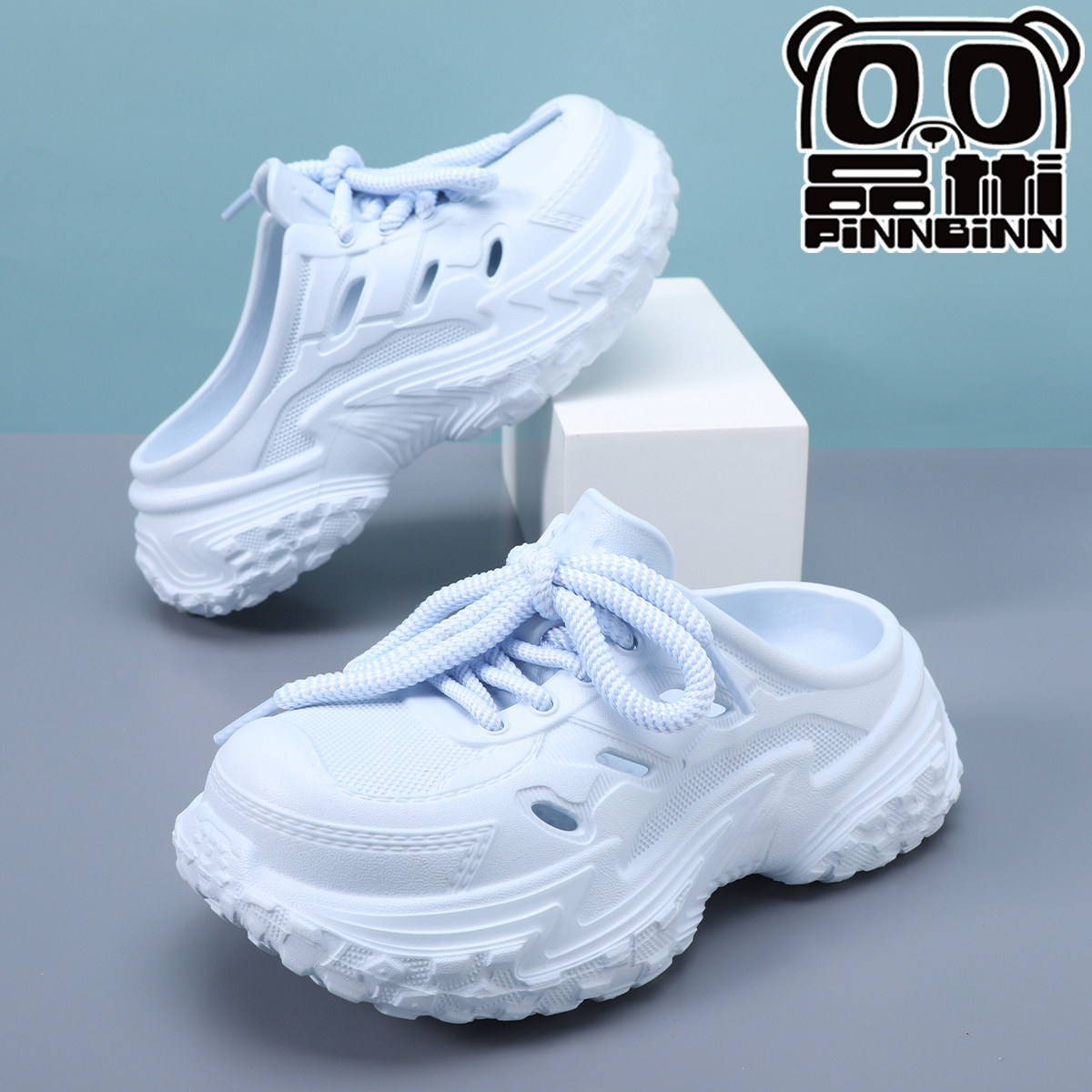 儿童洞洞鞋夏季新款厚底踩屎感男童拖鞋防滑女童包头凉拖鞋中大童