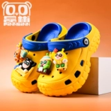 Нескользящие детские летние мультяшные тапочки для мальчиков, слайдеры, мягкая подошва