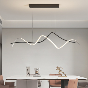 餐厅灯艺术造型长条升降一字吊灯客厅卧室吸顶灯全屋组合灯具套餐
