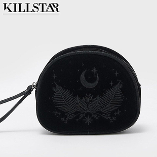 吉儿朋克】哥特Moonflower刺绣绒布化妆包英国原装进口Killstar