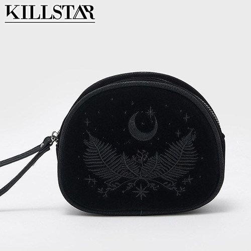吉儿朋克】哥特Moonflower刺绣绒布化妆包英国原装进口Killstar