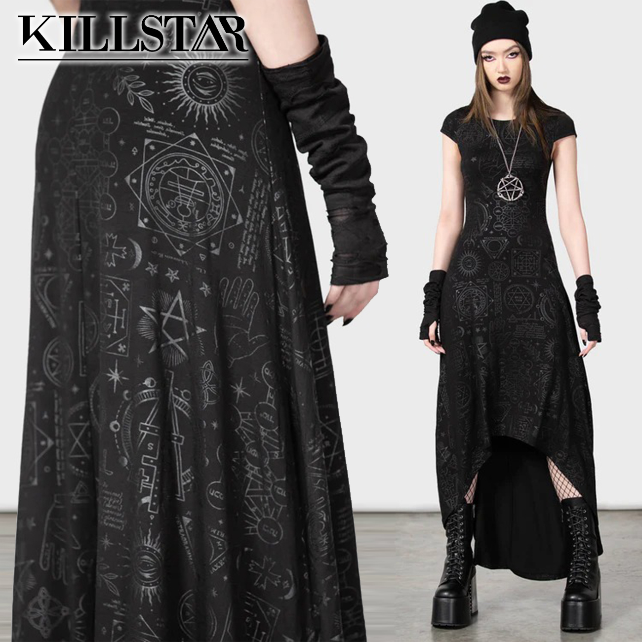 短袖连衣裙吉儿英国Killstar