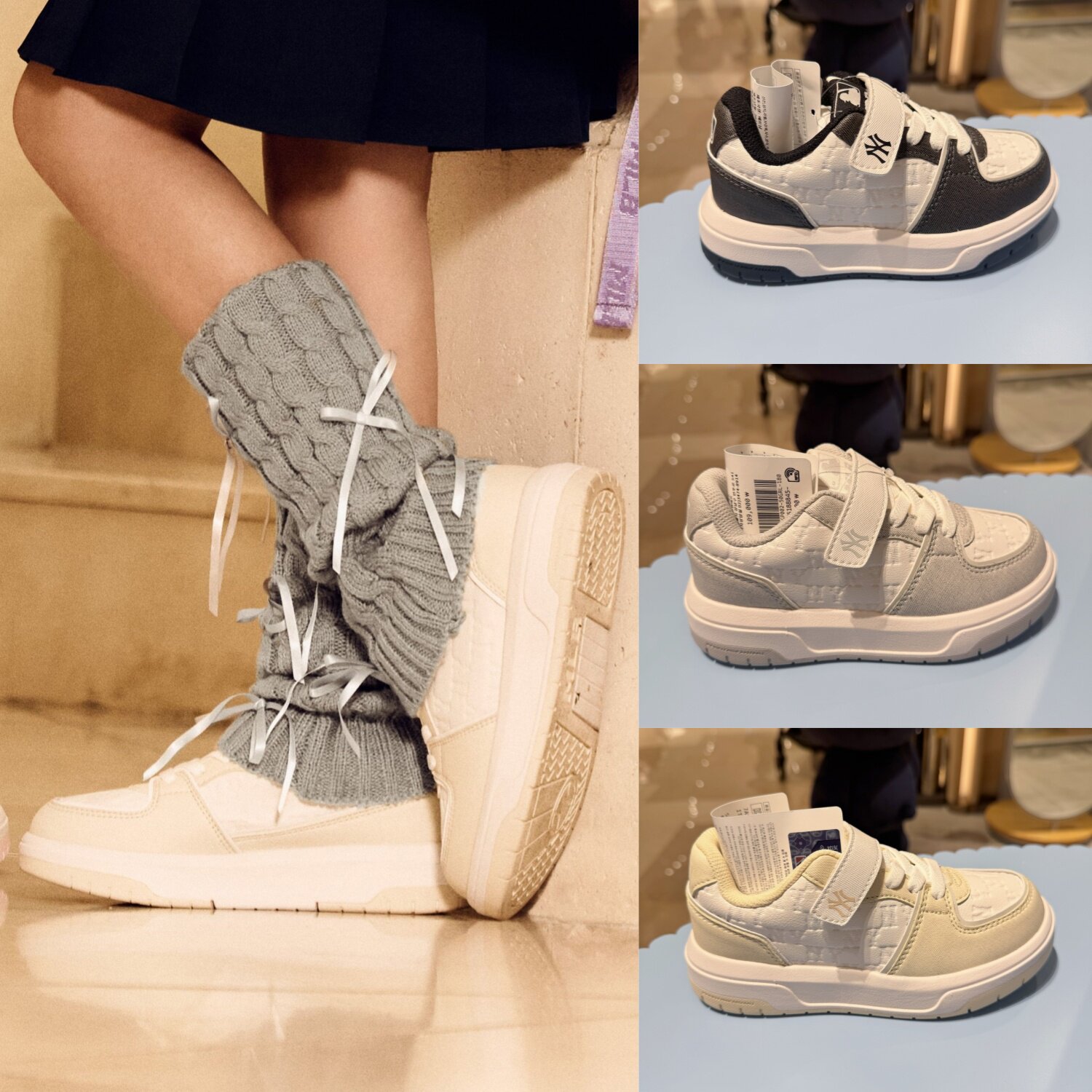 韩国代购MLB儿童休闲百搭简约小白鞋学长鞋增高板鞋25春款M05N,童鞋/婴儿鞋/亲子鞋,板鞋,淘宝优惠券,粉丝福利购,淘宝优惠卷