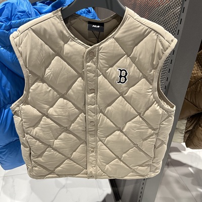 韩国代购MLB羽绒马甲折扣款0446