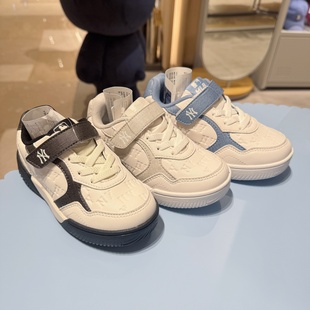 25秋冬新款 粘扣满印休闲板鞋 M55N 潮牌MLB儿童时尚 韩国专柜代购