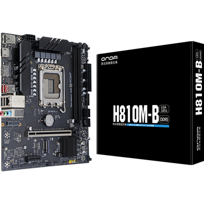 昂达H810M台式电脑主板LGA1851针cpu支持m2硬盘m2wifi双ddr5内存