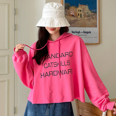 时尚起义standard字母连帽T恤