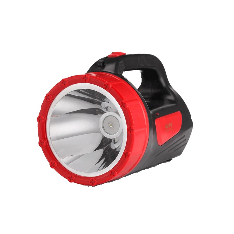 康铭LED探照灯手电筒强光充电远射手提灯户外照明手电筒应急家用