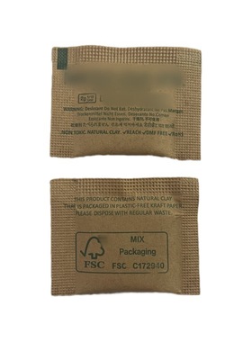 2g牛皮纸 KRAFT干燥剂 蒙脱石 3.5*5cm 1000小包/件 新版森林标