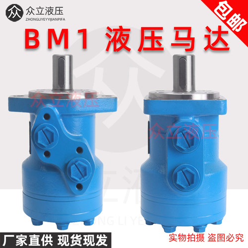 液压油马达BM1-80/100/160/200液压摆线马达两孔/四孔安装 大扭矩