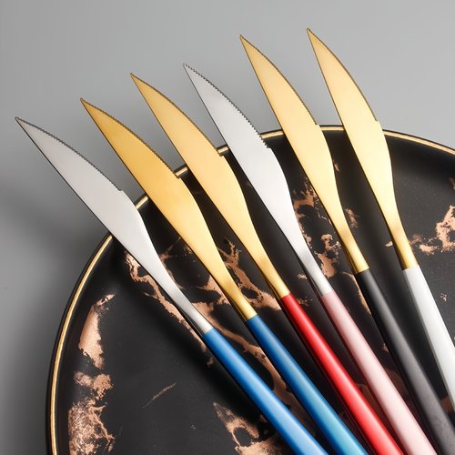 西餐牛排刀不锈钢单个西餐餐具套装欧式家用切牛排吃牛扒刀叉