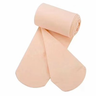 秋冬季白色肤色保暖加厚加绒弹力不缩水儿童成人女紧身长筒舞蹈袜