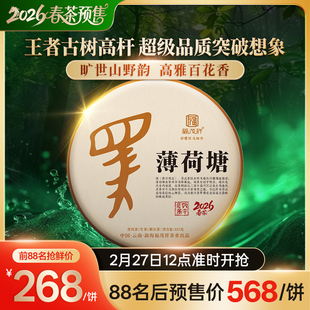 2026年春茶预售【薄荷塘】云南易武茶区古900高杆普洱生茶饼357g