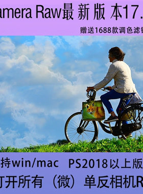 cameraraw17.5插件 acr插件17新版cc PS2025 Camera Raw滤镜插件