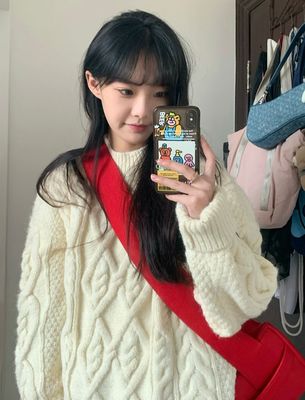 加厚版！慵懒风圆领麻花毛衣