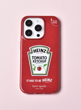 Kate Spade 透明印花适用苹果iPhone 15 Pro Max红色番茄手机壳15pm防摔15手机保护套ins风小清新全包