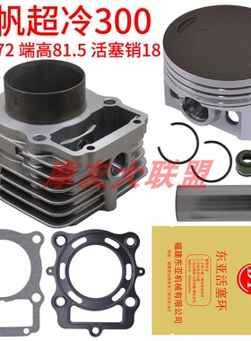 力帆发动机超冷300CM3 水冷套缸三轮摩托车配件 LF300活塞环 缸垫