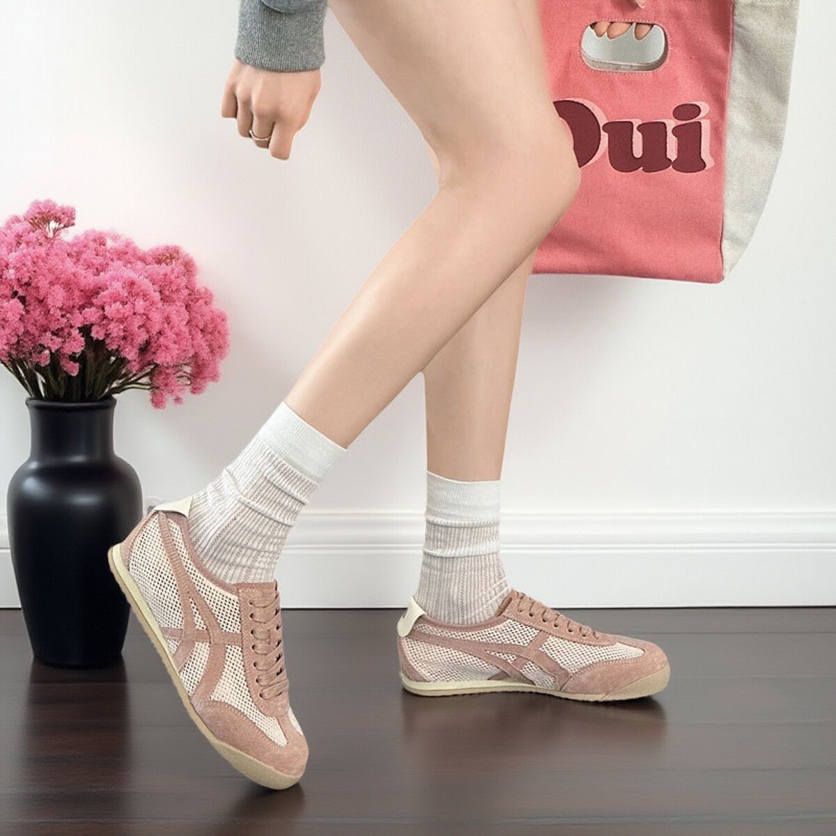 显脚小阿甘鞋女2025夏季新款透气德训鞋轻便软底运动鞋网面