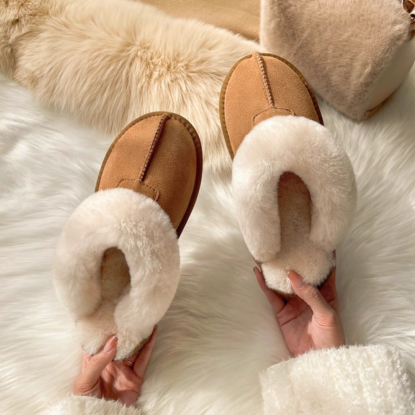 休闲毛毛拖鞋女外穿2025秋冬