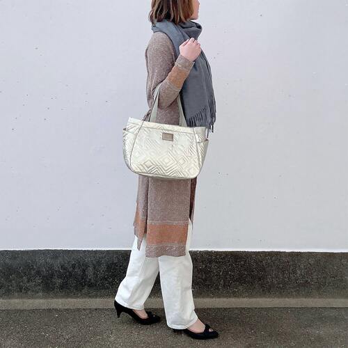 ROOTOTE 2026新款 日本原单外贸手提单肩托特女包绗缝