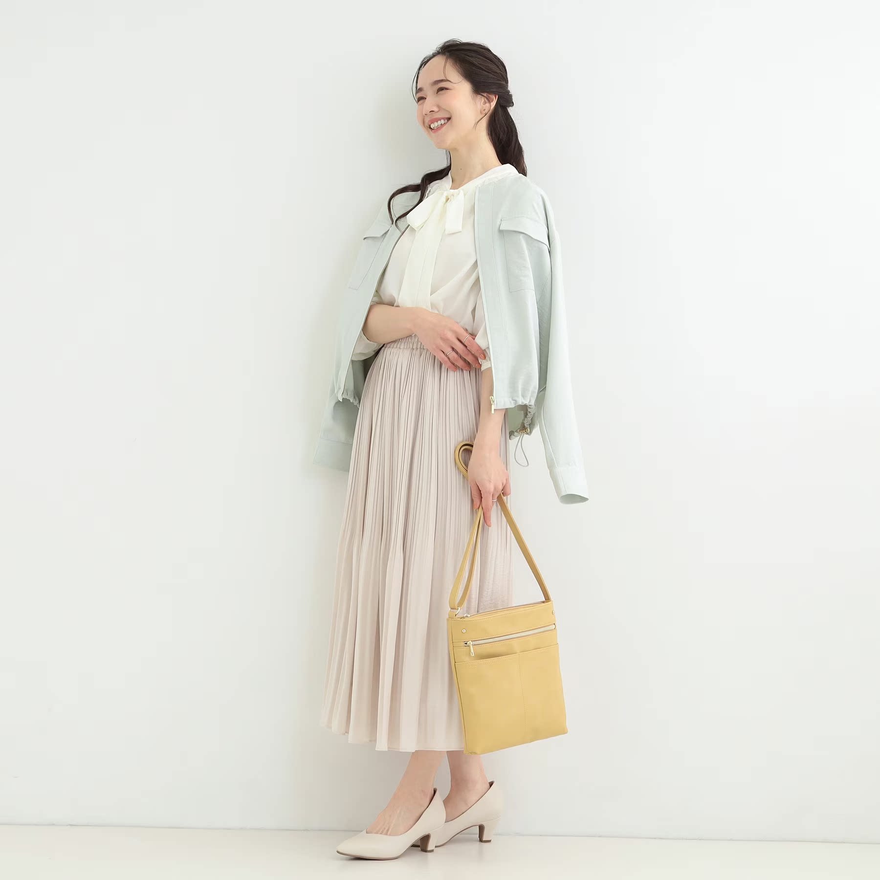 SHOO  2026新款 日本原单外贸手提单肩8口袋轻量女包