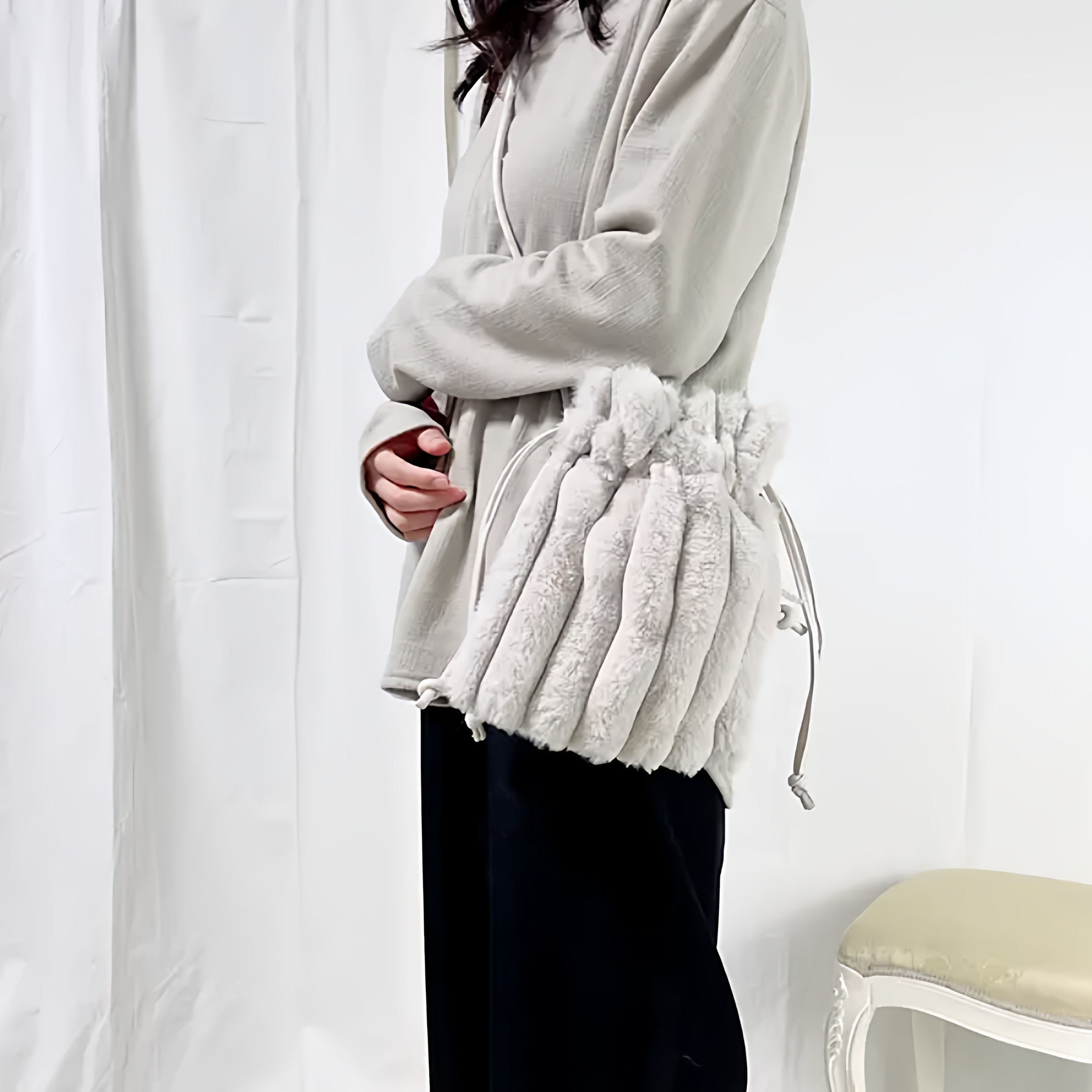 Avail 2025秋冬季新款 日本原单外贸迷你毛绒单肩包手提岛村