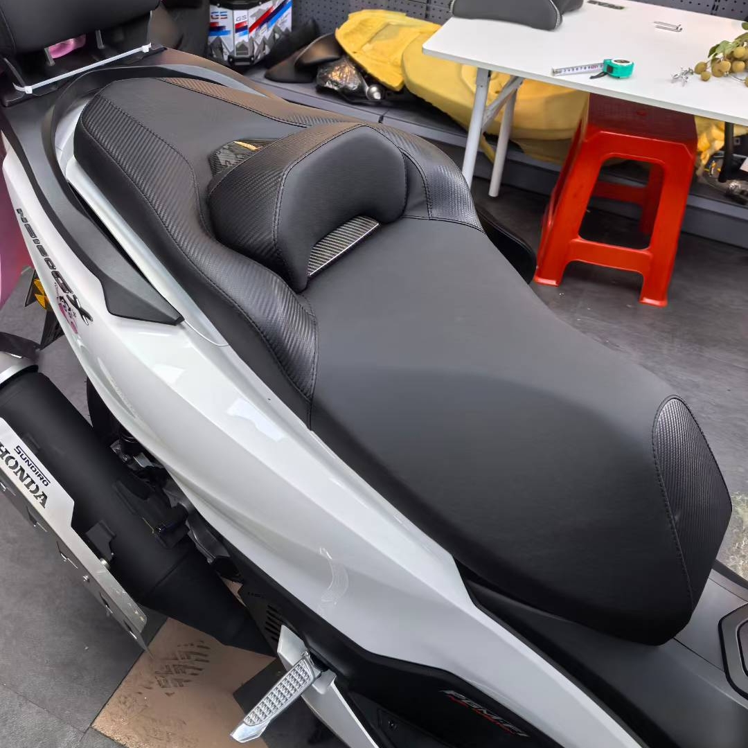 适用于本田PCX160/NWG150/NS150GX坐垫改装大沙发皮革降低腰靠