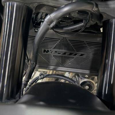 适用本田NX500水箱网罩不锈钢水箱保护杠防护网防护罩改装配件
