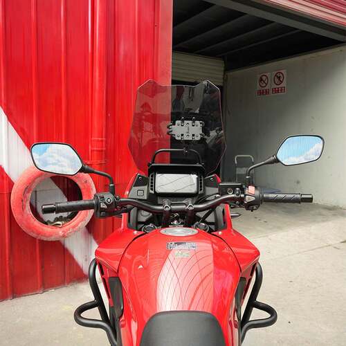 适用本田NX500前挡风玻璃NX400加高风挡板改装透明导流罩护胸板