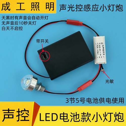 USB卧室应急LED声光控感应小灯泡