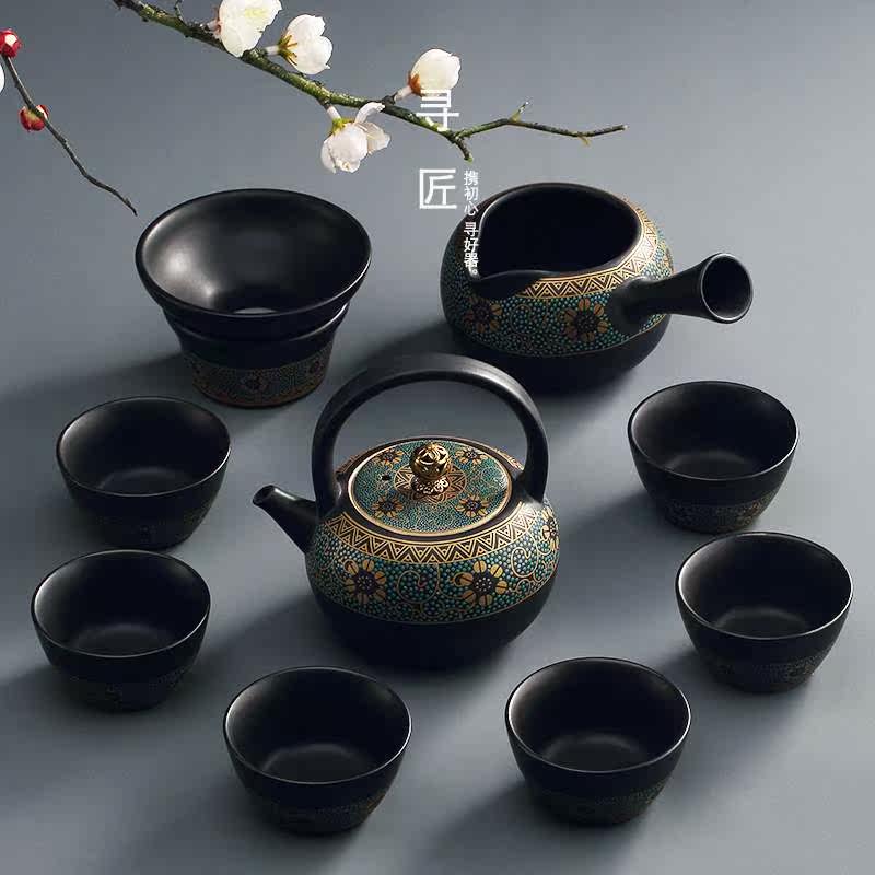 中国风整套功夫茶具套装家用陶瓷盖碗泡茶壶茶杯简约现代办公室用|msdalam kategori pinggan mangkuk, set teh, Kung Fu teh - dari Buy2taobao.com untuk memberikan perkhidmatan ejen Taobao profesional membeli