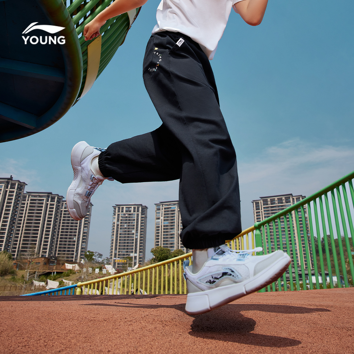 李宁儿童薄款运动长裤