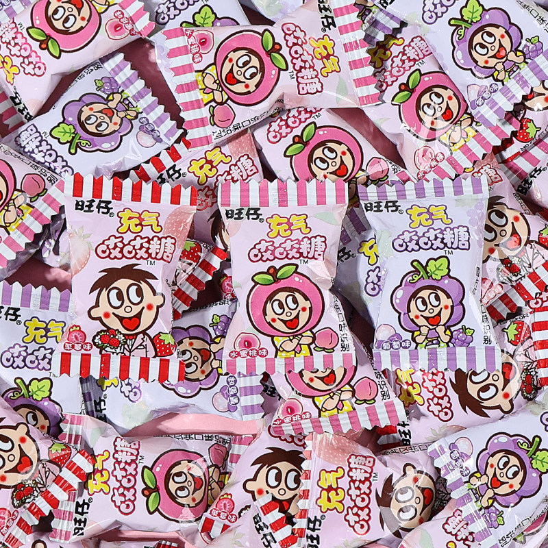 旺旺旺仔充气咬咬糖散装结婚喜糖宝宝满月高颜值糖果年货零食批发