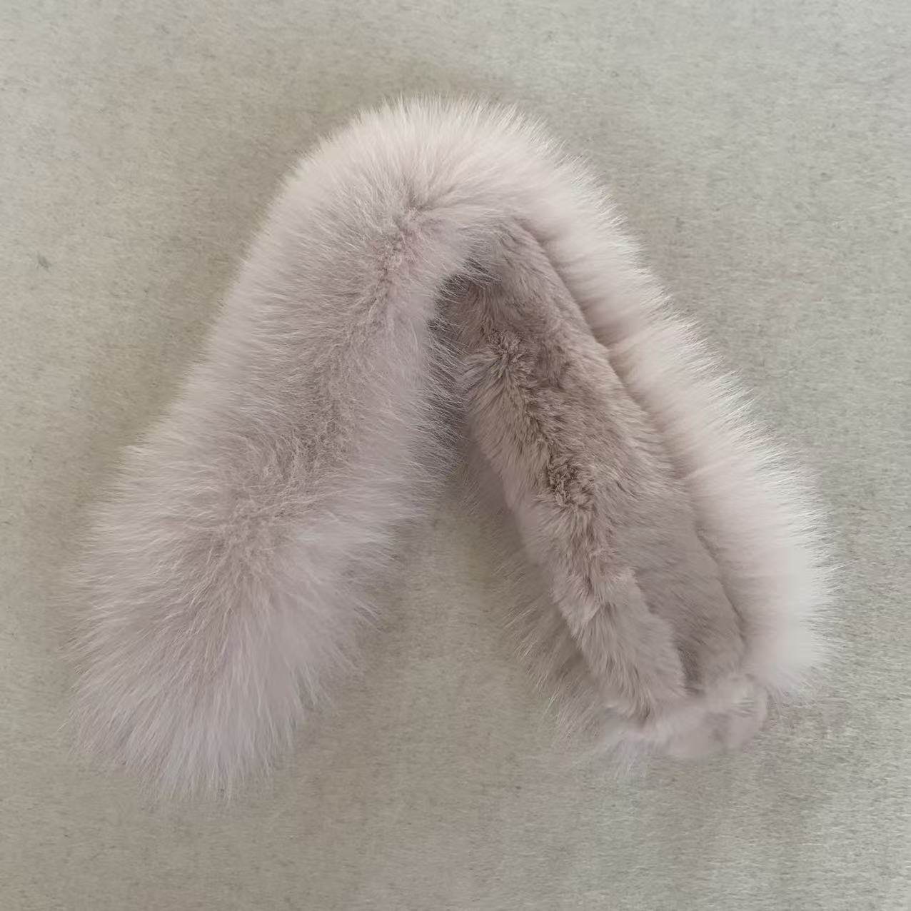 真毛围脖双面毛围巾短款