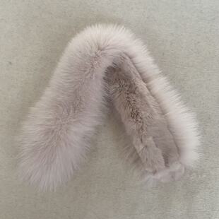 万源新品短款狐狸毛围脖獭兔毛内里磁吸双面真毛围巾皮草毛领子