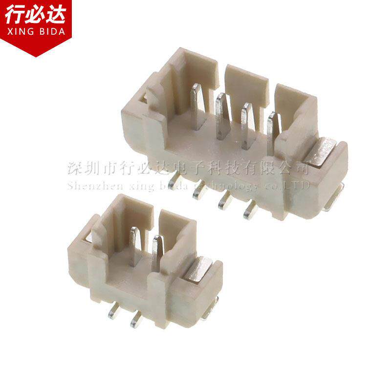 贴片连接器线对板针座立式1.5MM1*2P插脚端子座连接器接插件