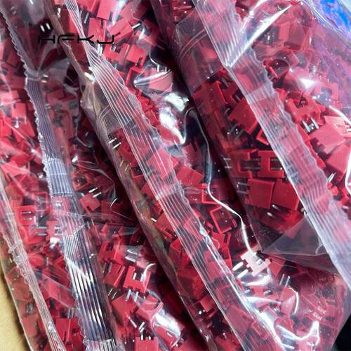 接插件xh2.54红色插件XH-2A彩色针座2.54mm2p立式针座TJC3连接器