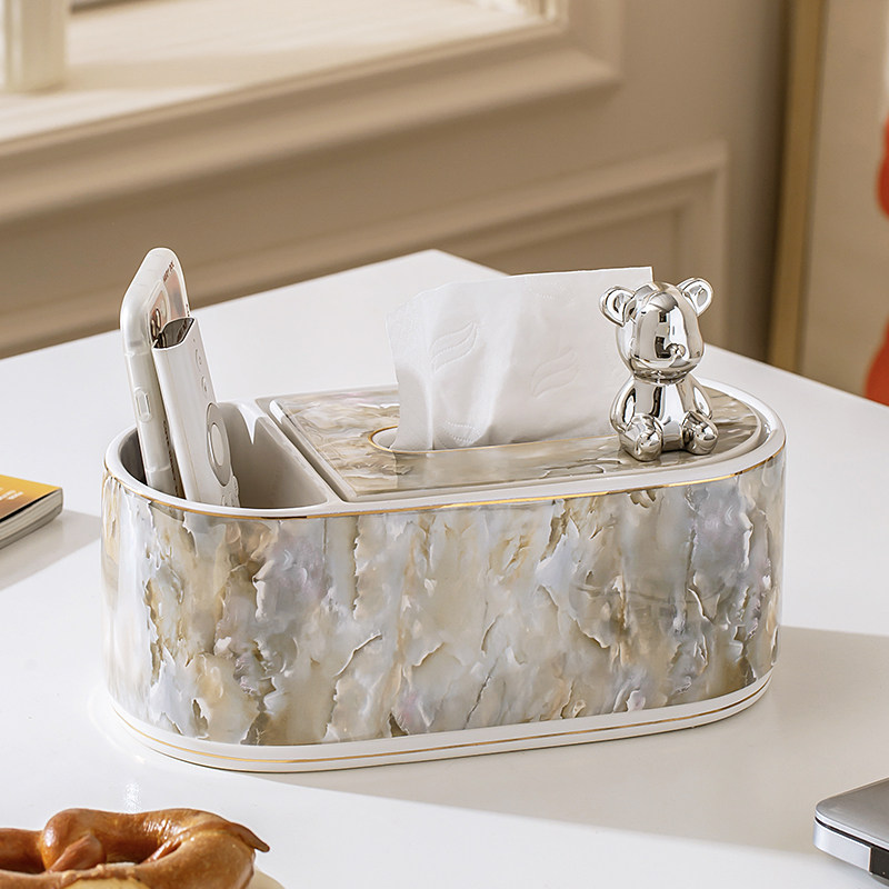 创意轻奢风纸巾盒家用客厅茶几多功能遥控器收纳盒抽纸盒餐巾纸盒,收纳整理,纸巾盒,淘宝优惠券,粉丝福利购,淘宝优惠卷