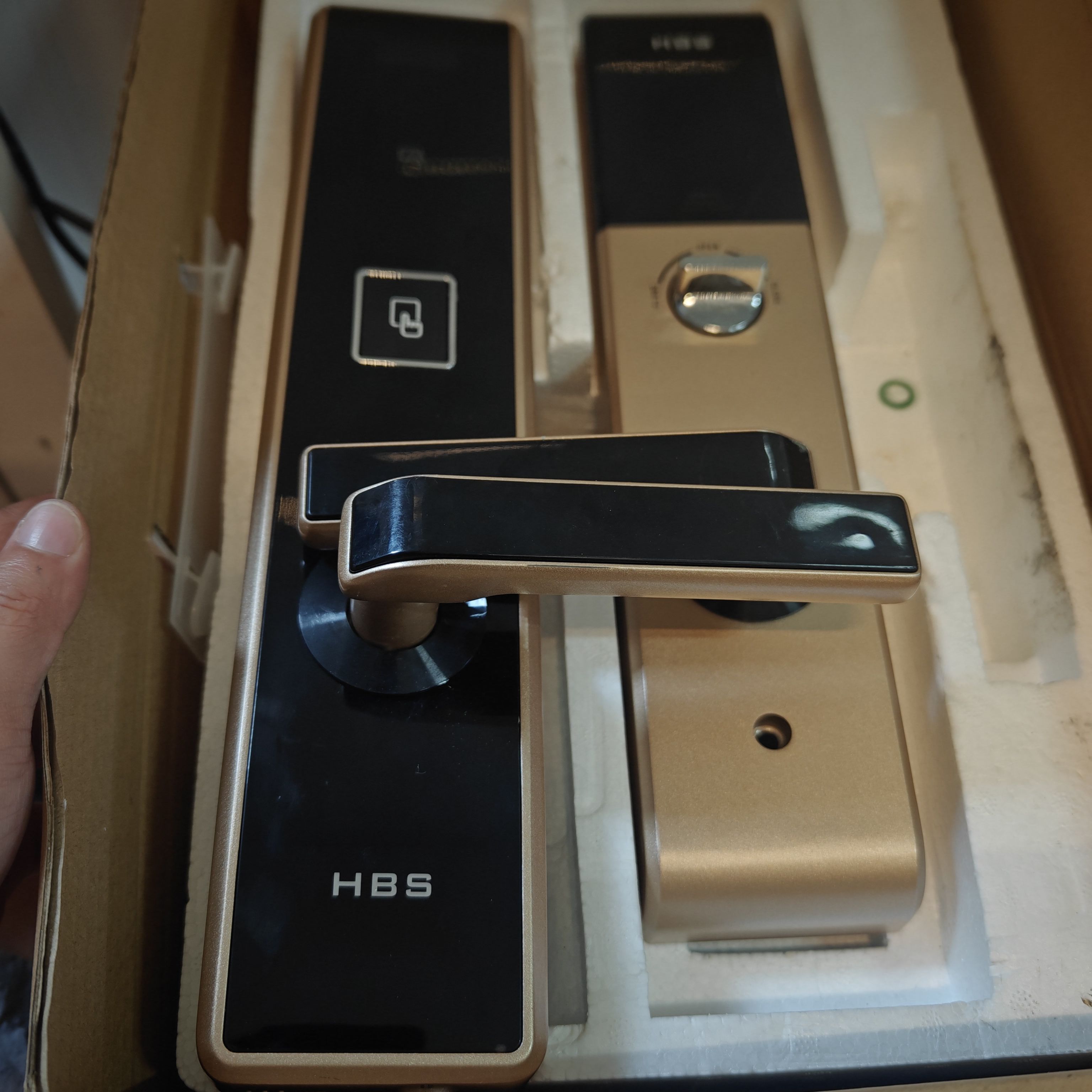 海贝斯m530指纹锁 替代原来门上同系列图片