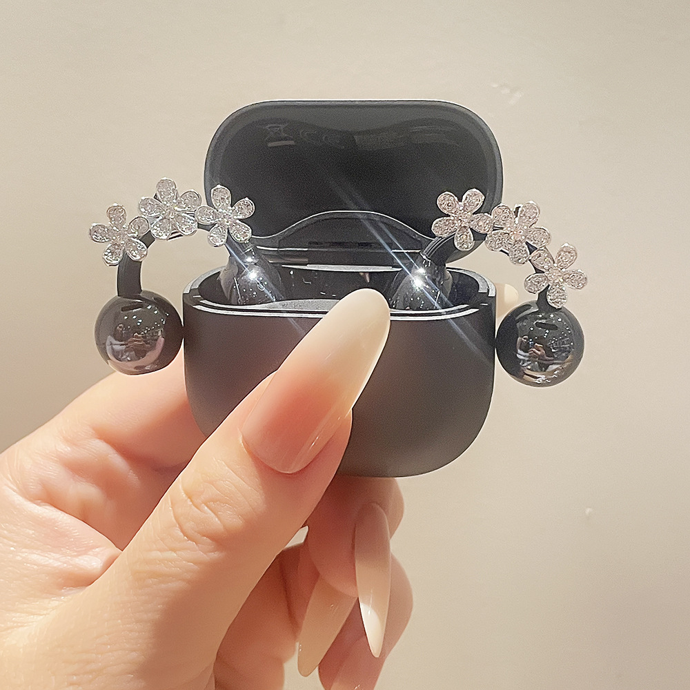 2025新款晶绽繁花适用于华为freeclip1/2耳机夹钻扣配饰原创