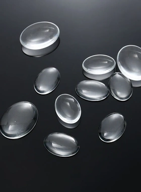 13x18mm蛋形美甲打板玻璃珠椭圆色卡豆OVAL GLASS COLOR DISPLAY