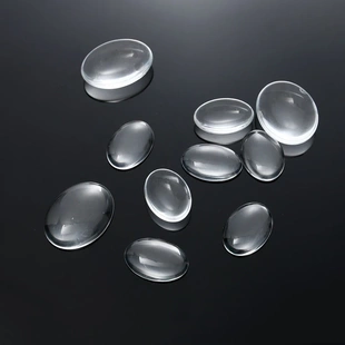 13x18mm蛋形美甲打板玻璃珠椭圆色卡豆OVAL GLASS COLOR DISPLAY