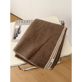 毛毯休闲毯居家保暖冬季 100%山羊绒 客厅 高端老钱生活 自用分享