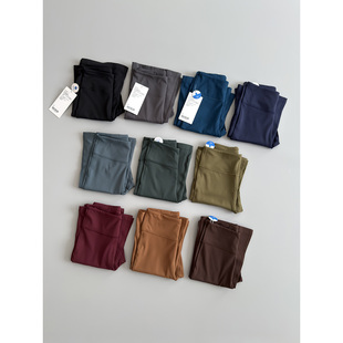 健身高腰提臀微喇瑜伽裤 女士速干跑步运动新款 面料 台湾进口原版