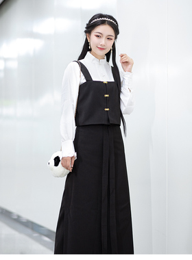 烛颜汉服朝九晚五主腰旋裙套装